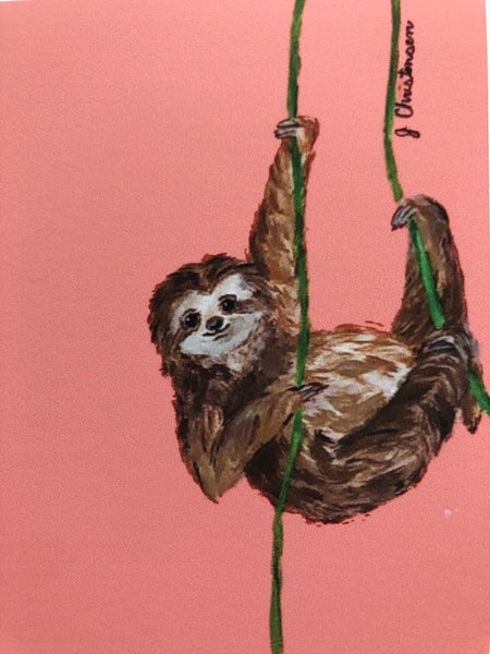 Hanging Around-Sloth - Print